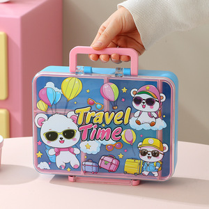 Cartoon <b>Plastic</b> <b>Lunch</b> <b>Box</b> Rectangle Microwaveable Bento <b>Box</b> For Adults Office Students - Product Image 1