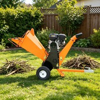 Broyeur à marteaux thermique pour déchiqueter le bois, avec châssis sur chenilles, pour la réduction des déchets agricoles et des branches d'arbres, nouveau modèle automatique