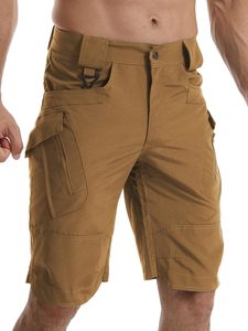 Pantalones Cortos de Senderismo para <span class=keywords><strong>Hombre</strong></span>, Impermeables, Resistentes al Desgaste, Pantalones Cortos Tácticos de Carga, de Secado Rápido, con Múltiples Bolsillos - Product Image 2