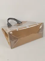 Grand sac fourre-tout réutilisable en Tyvek imperméable avec garniture en PVC, spacieux et élégant pour toutes les occasions, lavable, sac en Tyvek enduit de PVC
