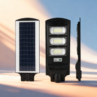 Farola Solar de Alto Lumen, Ahorro de Energía, Luces Solares Todo en Uno, Lámpara LED para Exteriores, Jardín, Carretera, 50W 100W 150W 200W