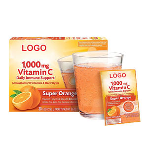 ผงวิตามินซีแอสคอร์บิกแอซิดแบบซอง OEM/ODM รสส้มผสมคาร์บอเนตสำหรับผู้ใหญ่-ช่วยเสริมภูมิคุ้มกัน ไม่เหมาะสำหรับเด็กแรกเกิด 24 เดือน - Product Image 1