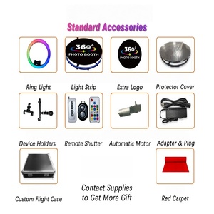 Vente en gros 360 Rotation Portable Flight Case Hot Spot Stock pour la fête Live Song & Dance Compatible avec les Smartphones iPad Camera SLR - Product Image 5