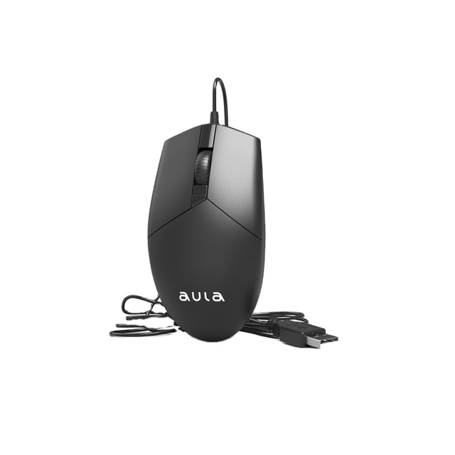 Aula AM104 Optical USB Wired Mouse 1200DPI LED Backlit 3D 3 Keys Ergonomic Both-Handed Laptop/Desktop Home Office Use in Stock
