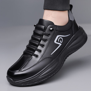 Zapatillas Blancas para Hombre, Ligeras, Deportivas, Casuales, con Cordones, Tacón Bajo, Suela de Goma, Zapatos para Caminar - Product Image 2