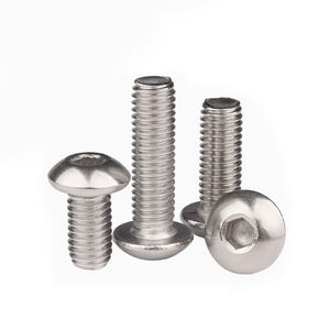 1/4-20 5/16-18 3/8-16 1/2-13 316 Roestvrij Staal Unc Us American Standaard Hexagon Zeskant Socket Ronde Knoopkop Schroef Allen Bout - Product Image 1