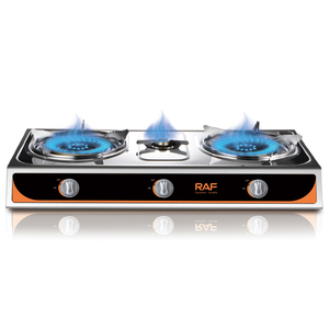 Cuisinière à <span class=keywords><strong>gaz</strong></span> domestique en acier inoxydable à trois brûleurs avec allumage électronique - Product Image 3