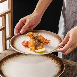 ホテルレストラン日本デザイン6インチセラミック食器プレート