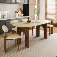 Table et chaises de salle à manger personnalisables en bois de luxe moderne MYUZ