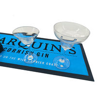 Tapis de bar en PVC et silicone personnalisé avec impression d'image, antidérapant, imperméable, pour la protection des boissons dans les bars commerciaux