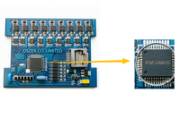 Diseño Independiente Oszer, Pruebas Completas Internas, Fabricación de Prototipos de PCBA LED, Capacidad de Fabricación, ATMEGA8A35, 1 oz de Grosor de Cobre, RGB