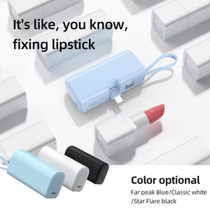 Dễ Thương Mini Capsule Ngân Hàng Điện 5000MAh Type-C Sạc Di Động Tương Thích Điện Thoại Sạc Nhanh Pin Điện Thoại Di Động Cho Iphone <span class=keywords><strong>Android</strong></span> - Product Image 2