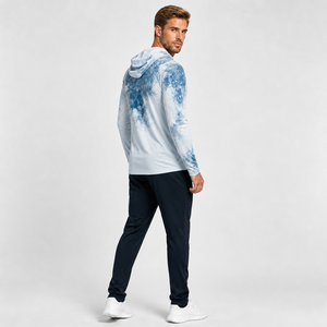 Sudadera con Capucha de Pesca de Manga Larga para Hombre, Impresión por Sublimación, Protección Solar UPF 50 Anti-UV, Camisa para Actividades al Aire Libre - Product Image 3