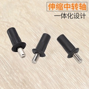 Conector de pivote telescópico con pasador de resorte y núcleo de hierro plástico para puertas de armario y bisagras de partición - Product Image 2
