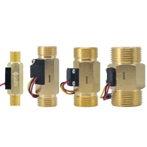 Les capteurs de débit d'eau magnétiques sont utilisés dans les pompes à eau 1/4 "1/2" 3/4 "1" 1.5 "2" large gamme de modèles capteur de débit d'eau