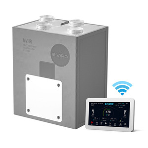Système de ventilation d'air frais ERV, échangeur d'enthalpie MVHR, économie d'énergie, télécommande, application intelligente WiFi, récupérateur mural - Product Image 5