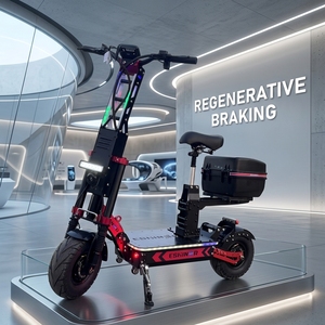 Scooter Eléctrico de Alta Calidad con Doble Motor Potente, Batería de Litio de 72V 40AH 60AH 80AH 100AH, 8000W, Llantas Gruesas de 13 y 14 Pulgadas para Adultos - Product Image 1