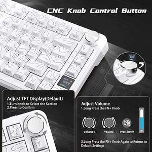 Clavier de jeu mécanique sans fil ATTACK SHARK X85PRO, clavier de jeu magnétique tri-mode, clavier de jeu avec éclairage RVB - Product Image 5