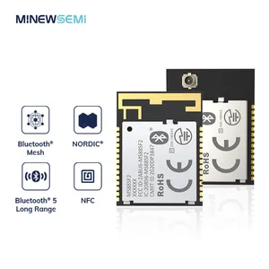 Minew ms88sf21 módulo de 5.0 sem fio, ultrafino, com base em bluetooth nrf52840 soc