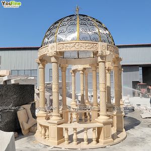 Gazebo <span class=keywords><strong>de</strong></span> piedra natural <span class=keywords><strong>de</strong></span> tamaño personalizado para decoración <span class=keywords><strong>de</strong></span> parque o villa a la venta - Product Image 3
