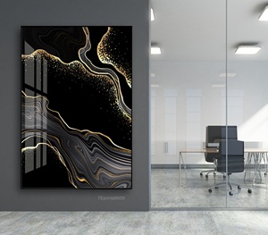 Dipinto Murale <span class=keywords><strong>per</strong></span> Soggiorno, Pittura Moderna in Cristallo e Porcellana, Opera d'Arte Astratta <span class=keywords><strong>per</strong></span> Hotel, Stampa Acrilica - Product Image 3