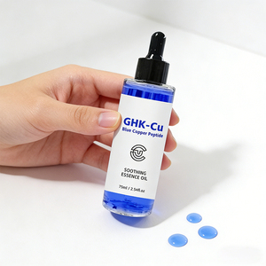 Sérum pour le visage au cuivre bleu, sérum anti-âge, réparateur de la peau, anti-rides, peptide de cuivre GHK-Cu, marque privée - Product Image 1