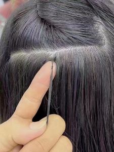 2025年新着バージンキューティクルアラインヘアエクステンション見えず快適なフェザーティップヘア編み物用先端毛なし - Product Image 5