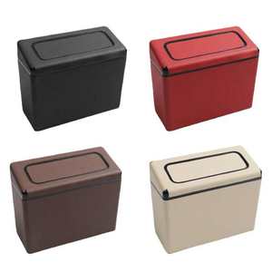 Il Design pieghevole <span class=keywords><strong>per</strong></span> la custodia in pelle ad alta temperatura della pattumiera universale <span class=keywords><strong>per</strong></span> <span class=keywords><strong>auto</strong></span> include i <span class=keywords><strong>coprisedili</strong></span> della spazzatura con gancio <span class=keywords><strong>per</strong></span> la sedia - Product Image 2