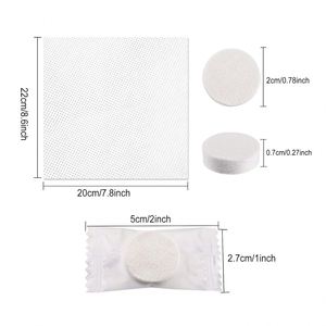 Disposable Natural Non-woven Wood Pulp Magic Coin Tissue <b>Compressed</b> Wipe Cotton Pad ISO 9001 Certified OEM/ODM for Travel - Product Image 3