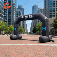 Arches gonflables personnalisées pour ligne de départ et d'arrivée, arches gonflables en PVC pour course à pied, pour la publicité en plein air