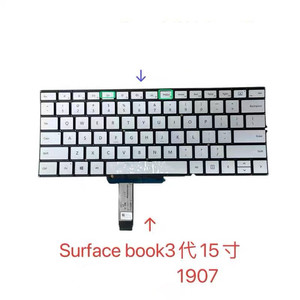 Clavier de remplacement pour <span class=keywords><strong>Microsoft</strong></span> <span class=keywords><strong>Surface</strong></span> Book 1/2/3 (1704, 1705, 1785, 1834, 1835, 1908, 1909) – Réparation pour modèles 13/15 pouces - Product Image 5