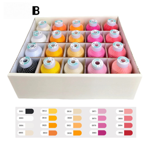 Kit de fil à broder en polyester Simthread Trilobal 40WT pour machine à broder - Product Image 2