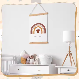 Marco Magnético Ondulado Yukmin para Pósteres, Imán de Madera para Lienzos, Impresiones Artísticas, Decoración de Cuarto de Niños y Dormitorio - Product Image 4