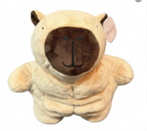 Peluche Moderno di Capibara Muscoloso da 11 Pollici per Decorazioni di Compleanno NYFY-1269 MOQ 5/10 - Product Image 1