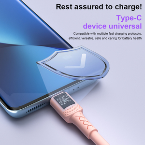 Kinglen 1m đẹp Cáp USB 6A nhanh sạc cáp dữ liệu Micro/IP/Type-C màu - Product Image 6