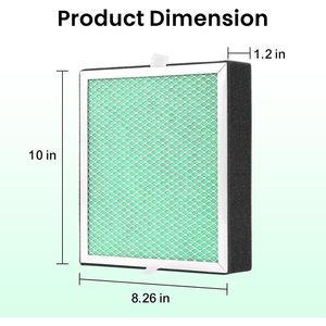 Filtre à charbon actif Creality 10,34 x 8,26 x 1,23 pouces pour purificateur d'air à haute perméabilité - Product Image 6