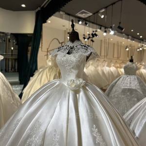 ชุดแต่งงานสไตล์วังหรูหรา ผ้าซาตินเนื้อหนา โรแมนติก กระโปรงบานทรงทูทู รุ่น Lsml072 ขายดี ยี่ห้อ Jancember - Product Image 6