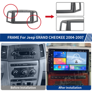 Lecteur d'<span class=keywords><strong>autoradio</strong></span> Meihua 10 pouces tableau de bord panneau Fascia Android lecteur Dvd de voiture cadre pour 2004-2007 <span class=keywords><strong>JEEP</strong></span> <span class=keywords><strong>GRAND</strong></span> <span class=keywords><strong>CHEROKEE</strong></span> - Product Image 4