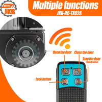 Télécommande en métal sans fil RF à 4 canaux pour portail coulissant et ouvre-porte 433NHZ Code d'apprentissage Bit de données 32 bits Clé en métal
