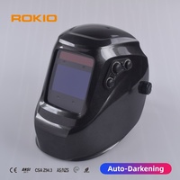 Casque de soudage à obscurcissement automatique à énergie solaire, réglable, 4 capteurs, anti-UV, impression personnalisée, qualité industrielle, protection