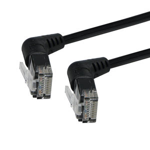 Câble réseau Gigabit/10 Gigabit Speed <span class=keywords><strong>Ethernet</strong></span> Cat7 RJ45 Rotary Elbow Adapter Communication Patch Cables - Product Image 1
