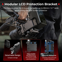 Pour batterie V-Mount SmallRig 180 °   Hub d'alimentation multi-ports rotatif, plaque de montage modulaire pour protecteur d'écran LCD 5227
