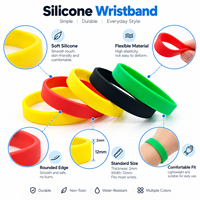 Bracelets en silicone personnalisés avec logo pour événements sportifs et cadeaux promotionnels, bracelets en caoutchouc en gros pour collectes de fonds