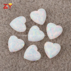 <span class=keywords><strong>Opale</strong></span> Giapponese Bianco a Forma di Cuore con Fondo Piatto, Pietra Preziosa <span class=keywords><strong>Opale</strong></span> - Product Image 2