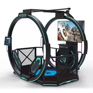 Console de jeu de réalité virtuelle 9D, plateforme d'exploration VR intérieure, équipement d'arcade innovant pour la marche en VR, pour centre commercial, en métal - Product Image 2
