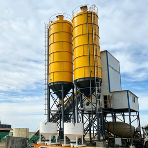 Silo à ciment en acier 200T 300T 500T, réservoir de stockage vertical boulonné pour poudres en vrac avec pompe motorisée et dépoussiéreur pour usine industrielle - Product Image 2