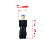 Brosse à huile industrielle pour chaînes, escaliers mécaniques et rails de guidage, petite brosse à huile en nylon, personnalisable OEM, anti-fuite d'huile
