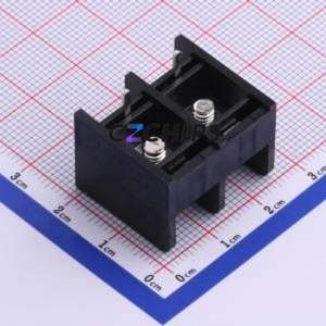 HB66-11.11-02P Barrier Terminal Block Through hole Component (THT),P=11.11mm Connector Three Sides 11.11mm 1x2P Straight Pin - Product Image 2
