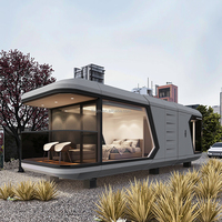 Capsule spatiale moderne de luxe Maison préfabriquée Structure en acier galvanisé Maison forestière Capsule de camping