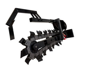 Scavatrice a Catena Idraulica, Macchina Scavatrice per Cavi, Mini Caricatore Skid Steer per Posa di Tubi e Condutture, Scavatrice in Vendita - Product Image 4